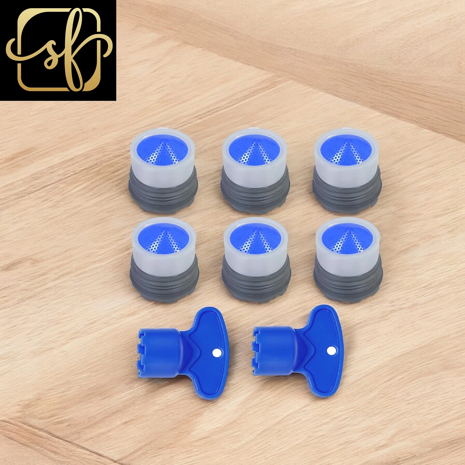 CRESTIN- 6 Pcs M16.5 Faucet Flter Restrictor And 2 Pcs Aerator Faucet Aerator For Sink Fa