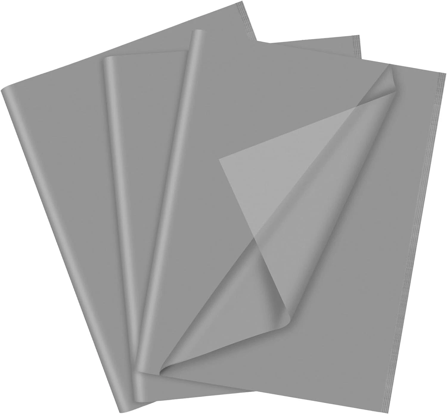 CRESTIN- 60 Sheets Grey Tissue Paper Bulks, Gift Wrap Tissue Paper Sheets For Pack