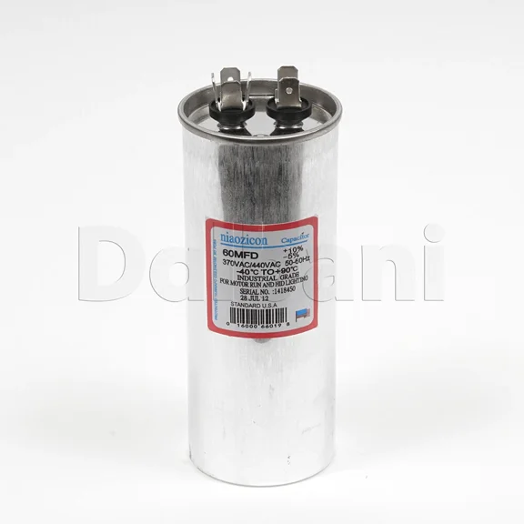CRESTIN- 60 Uf Mfd 370 440V Vac Oil Motor Run Capacitor Cbb65 5X2 Inch