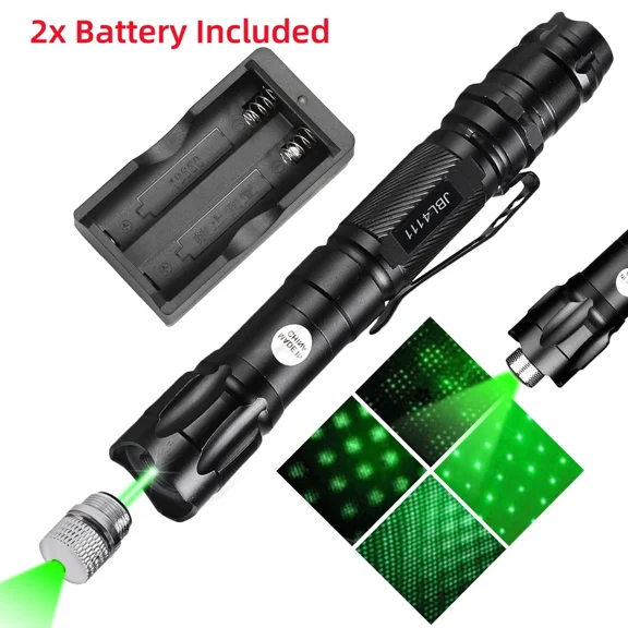 CRESTIN- 6000Miles Green Laser Pointer Lazer Pen High Power Visible Beam Light + Charger