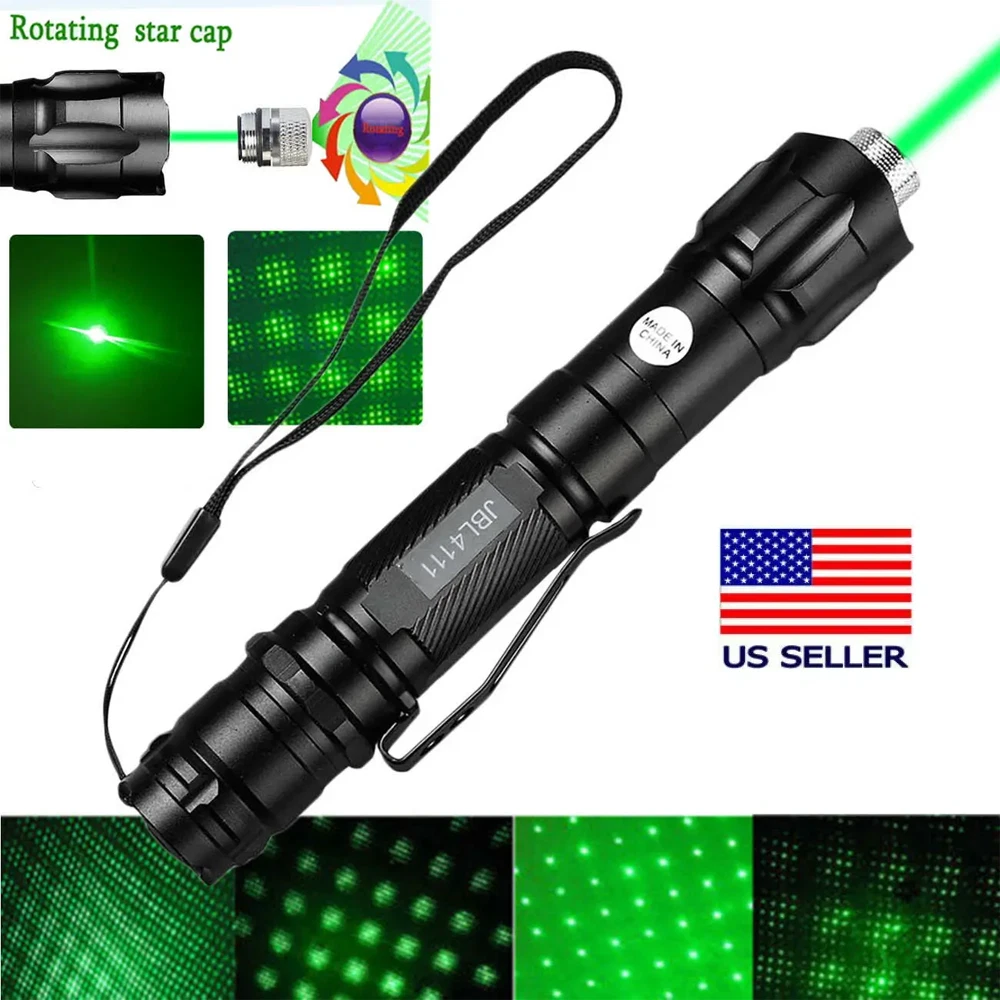 CRESTIN- 6000Miles Green Laser Pointer Star Visible Beam Light 2Mw Rechargeable Lazer Pen