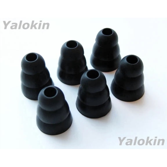 CRESTIN- 6Pcs (L-Bmd) Triple Flange Replacement Eartips Buds For Klipsch As-5I Earphones