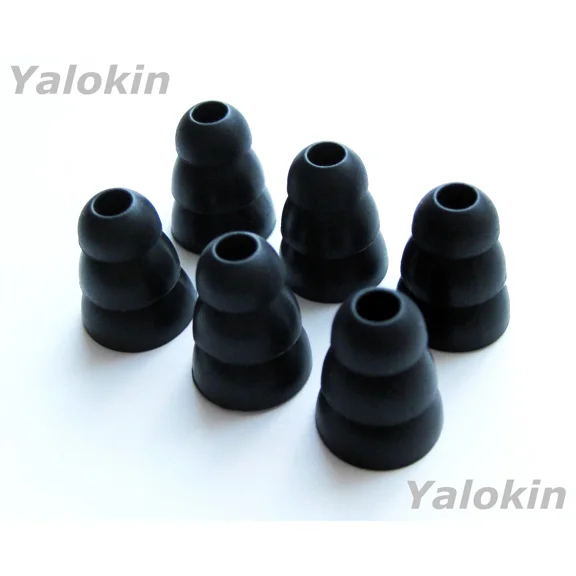 CRESTIN- 6Pcs (M-Lb) Triple Flange Replacement Eartips Earbuds For Klipsch Earphones