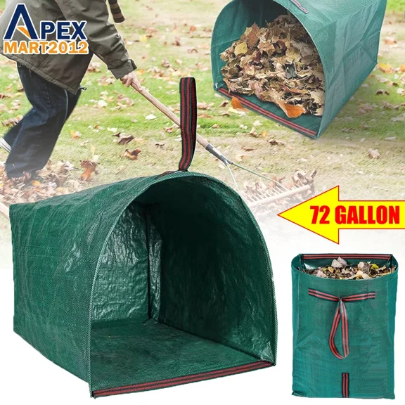 CRESTIN- 72 Gallons Reusable Garden Waste Bag Lawn Yard Leaf Debris Collapsible Trash Can