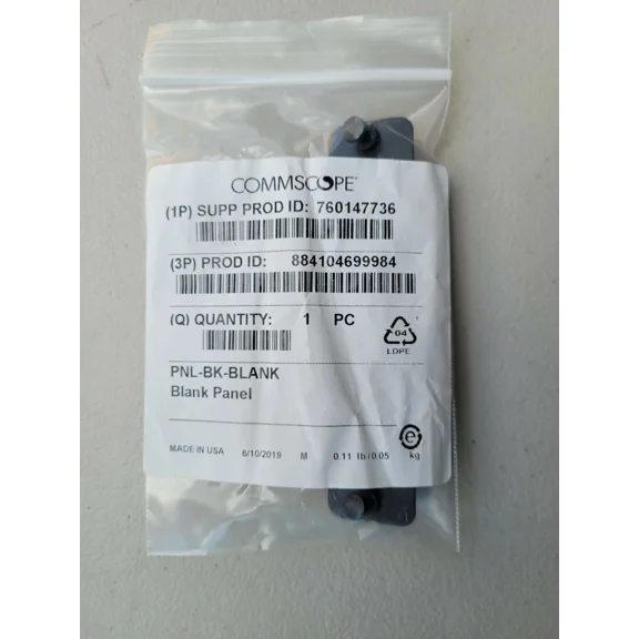 CRESTIN- 760147736 Commscope Pnl-Bk-Blank Patch Panel Blank Plate