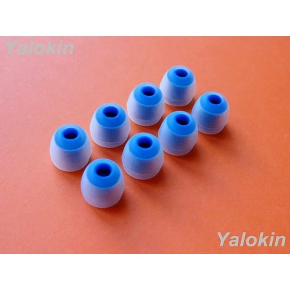 CRESTIN- 8 Pcs (Cl-Bl) Small Replacement Eartips Set For Jaybird Bluebuds X Headphones