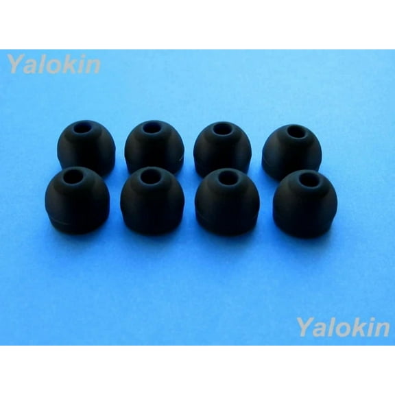 CRESTIN- 8 Pcs Large Comfort Stay (Bk) Replacement Eartips For Jaybird X2 Headphones.