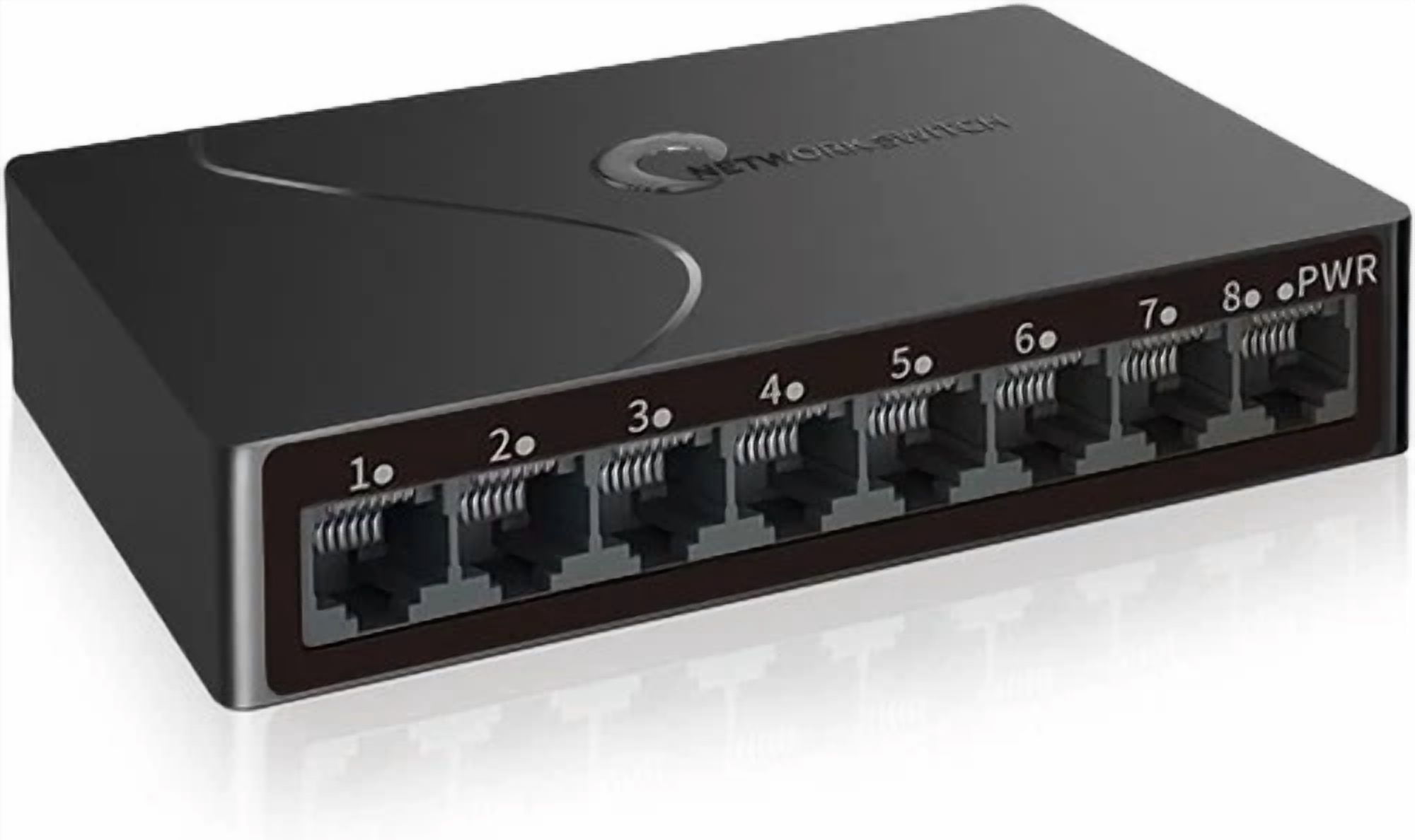 CRESTIN- 8-Port Gigabit Smart Ethernet Switch Vlan Qos Plug & Play Fanless