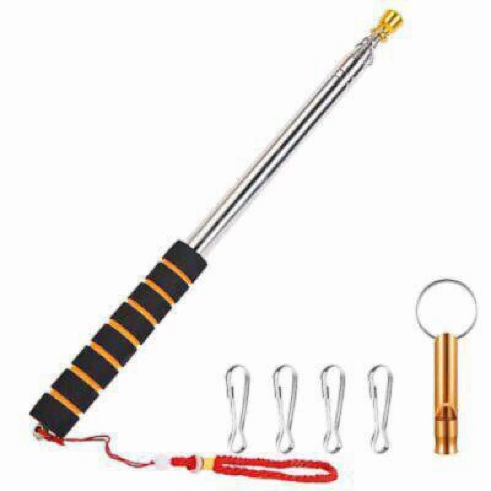 CRESTIN- 9.8Ft Telescopic Handheld Flagpoles, Extendable Collapsable Flag Pole For Tour