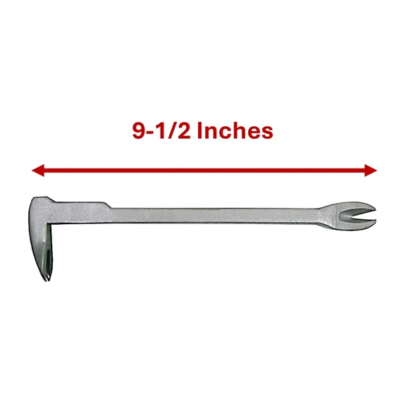 CRESTIN- 9" Double End Nail Puller / Cat Paw / Pry Bar / Ripping Chisel By Contractorsx