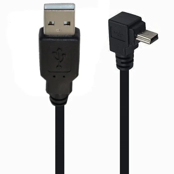 CRESTIN- 90 Degree Mini Usb Cable Angle 5Pin B Male To 2.0 Data...