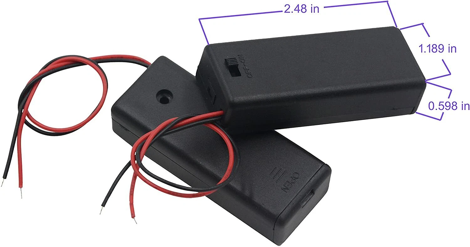 CRESTIN- Aaa Battery Pack With Switch - 2 Pack New