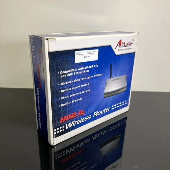 CRESTIN- Airlink+ Ar315W Networking Router 802.11G 802.11 B 54Mbps Built-In 4 Port Switch