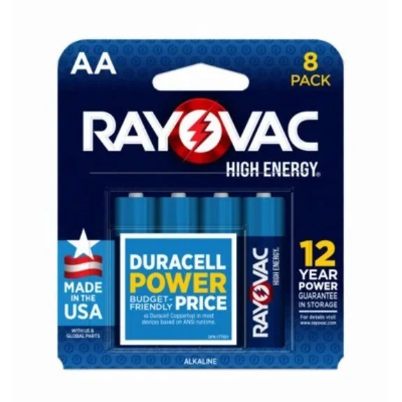CRESTIN- Alkaline Batteries, Aa, 8-Pk. 815-8K