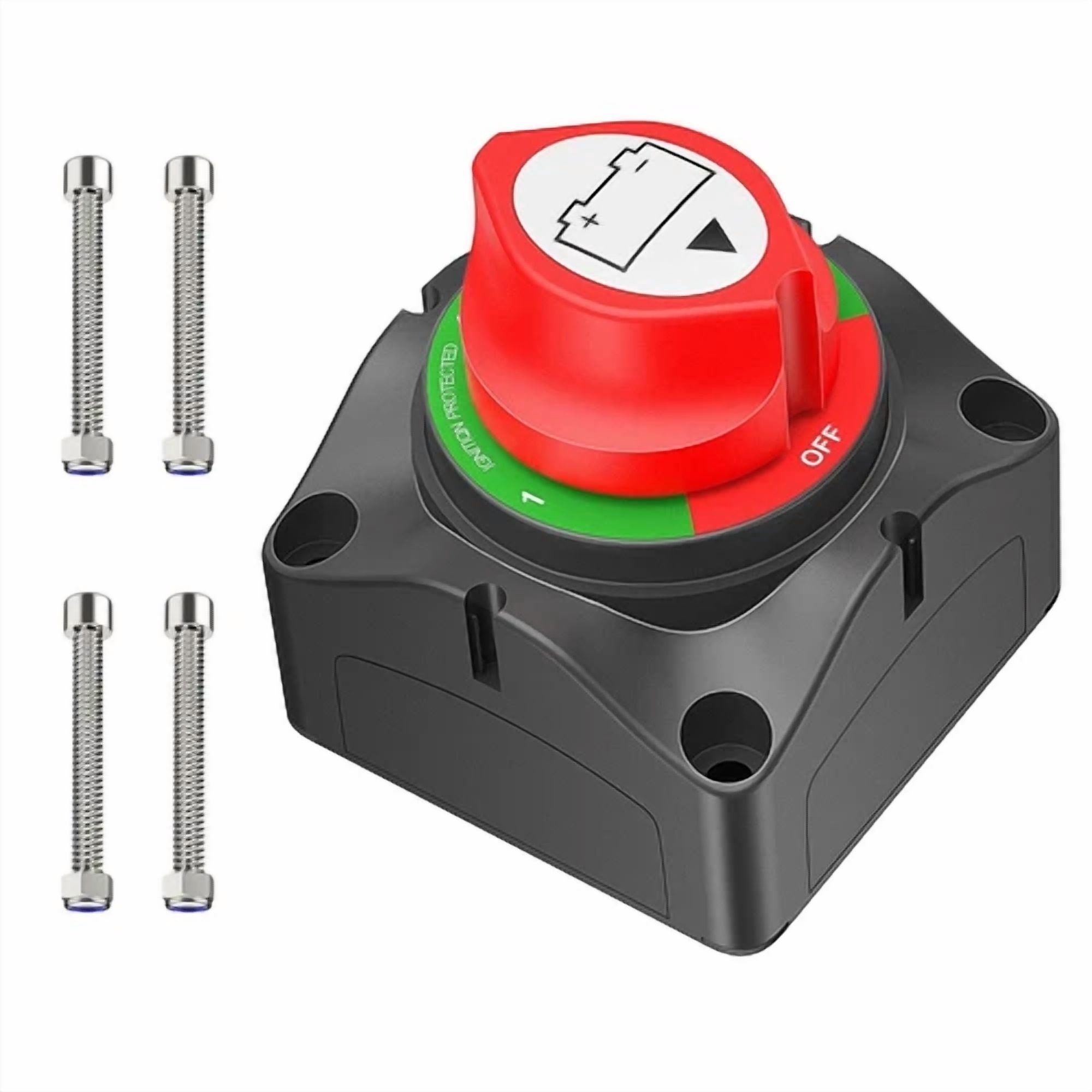 CRESTIN- Battery Disconnect Switch 1-2-Both-Off, Dc 12V-48V Master Marine Battery Switch