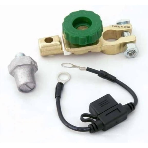 CRESTIN- Battery Disconnect Switch + Side Terminal Post + Fuse - Fit Both Side & Top Post