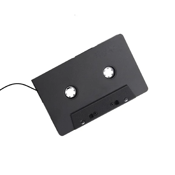 CRESTIN- Black Cassette Aux Adapter For Car 3.5Mm Audio Tape Mp3 Player Adapter