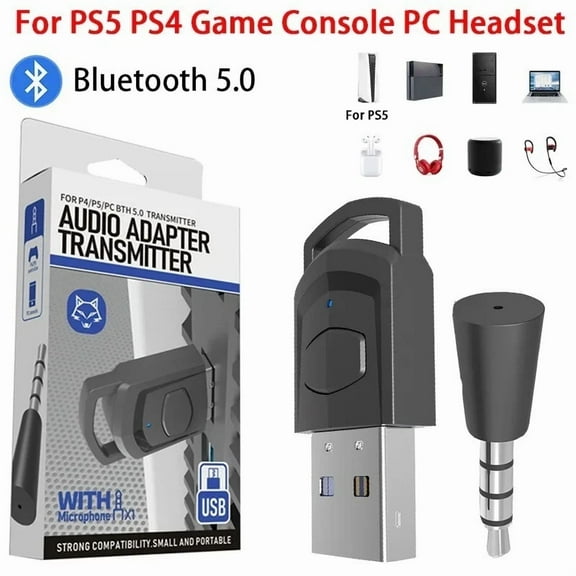 CRESTIN- Bluetooth Usb Dongle Headset Hifi Audio Receiver Adapter For Ps5 Ps4 Switch Pc