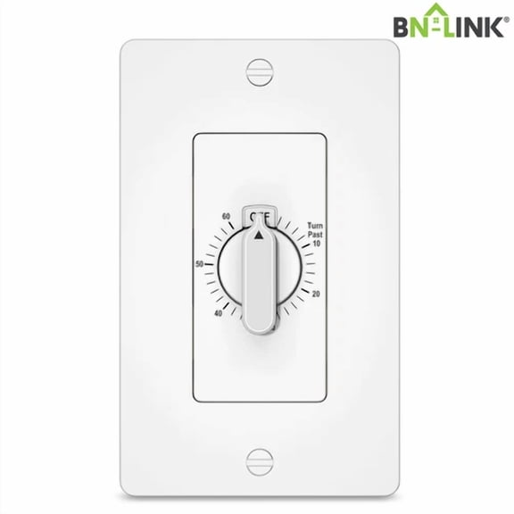 CRESTIN- Bn-Link Mechanical Countdown Timer Switch For Lights, Bathroom Fan Timer Switch