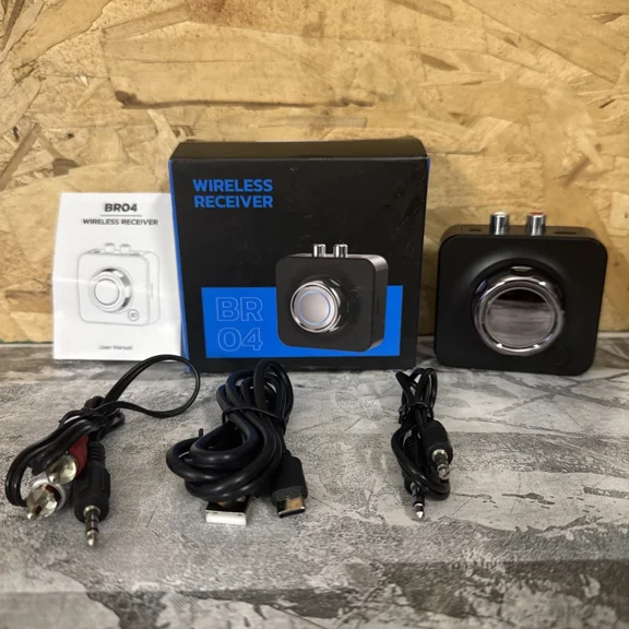 CRESTIN- Br04 Wireless Receiver, Aux 3.5Mm Audio Adapter Old Speakers/Vintage Stereo/3D