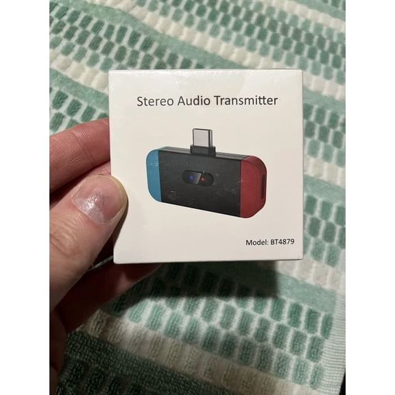 CRESTIN- Brand New Stereo Audio Transmitter Bt4879 Blueooth Adapter Nintendo Switch Obo