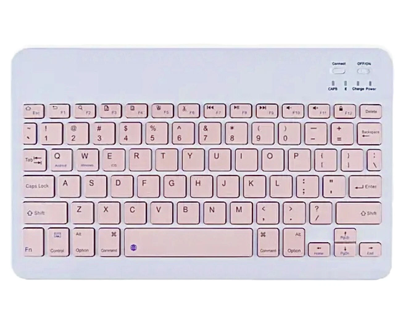 CRESTIN- Brandnew! Wireless Bluetooth Pink Keys Ultra Slim Sleek Rechargeable Keyboard