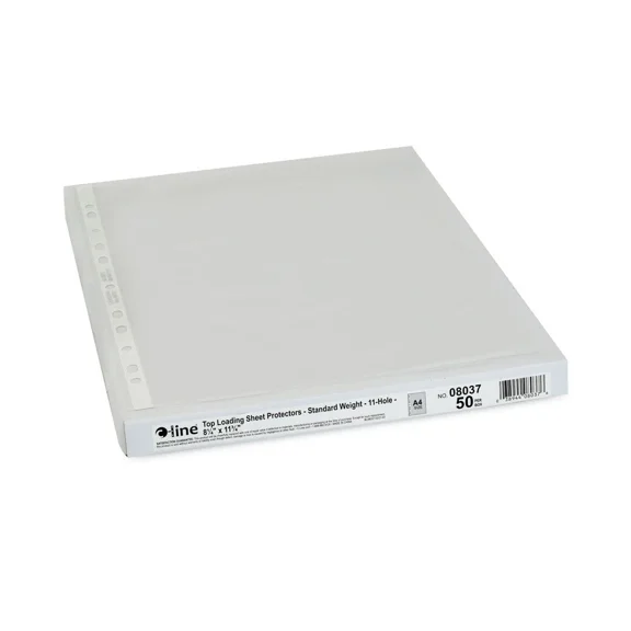 CRESTIN- C-Line 8037 Standard Weight Poly Sheet Protector - Clear (50/Box) New