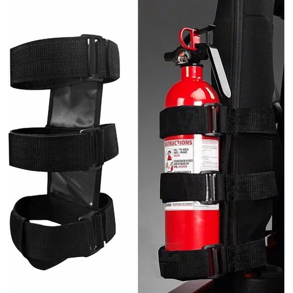 CRESTIN- Car Roll Bar Fire Extinguisher Mount Holder Replacement For Jeep Car Accessories