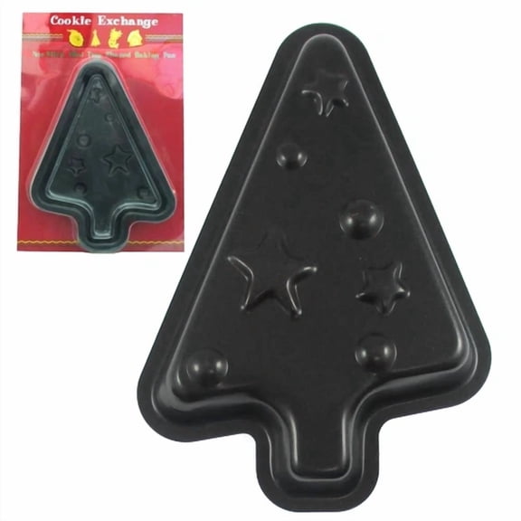 CRESTIN- Christmas Tree Baking Pan Mold Metal Cookie Cutter Mini Cake Pan Holiday Party !