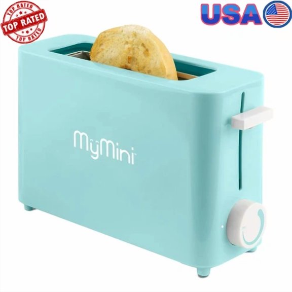 CRESTIN- Compact Single Slice Toaster Ideal Dorms & Travel Mindful Eating Gift-Ready New