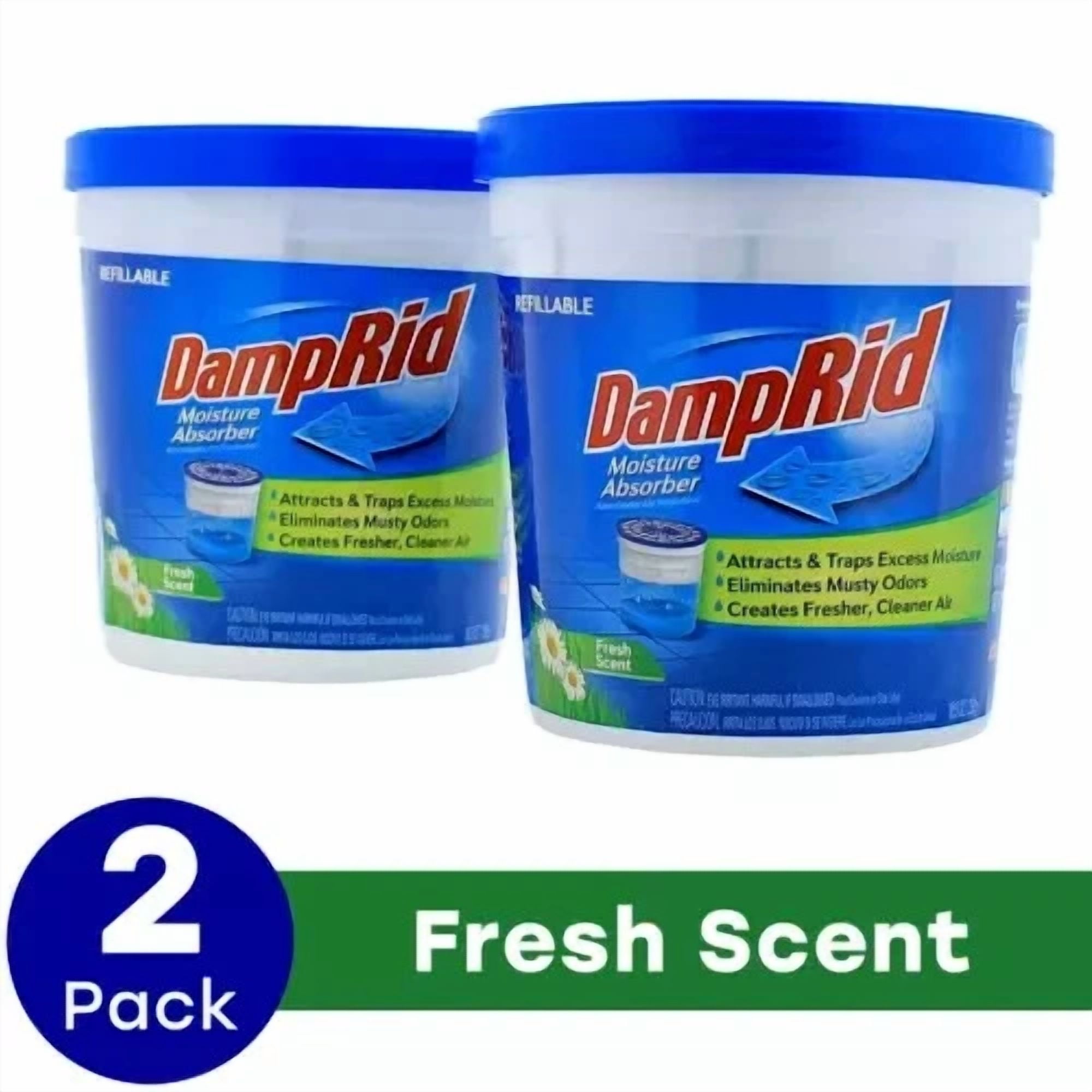 CRESTIN- Damprid Fresh Scent 10.5 Oz. Tubs - Refillable Moisture Absorber - 2 Pack