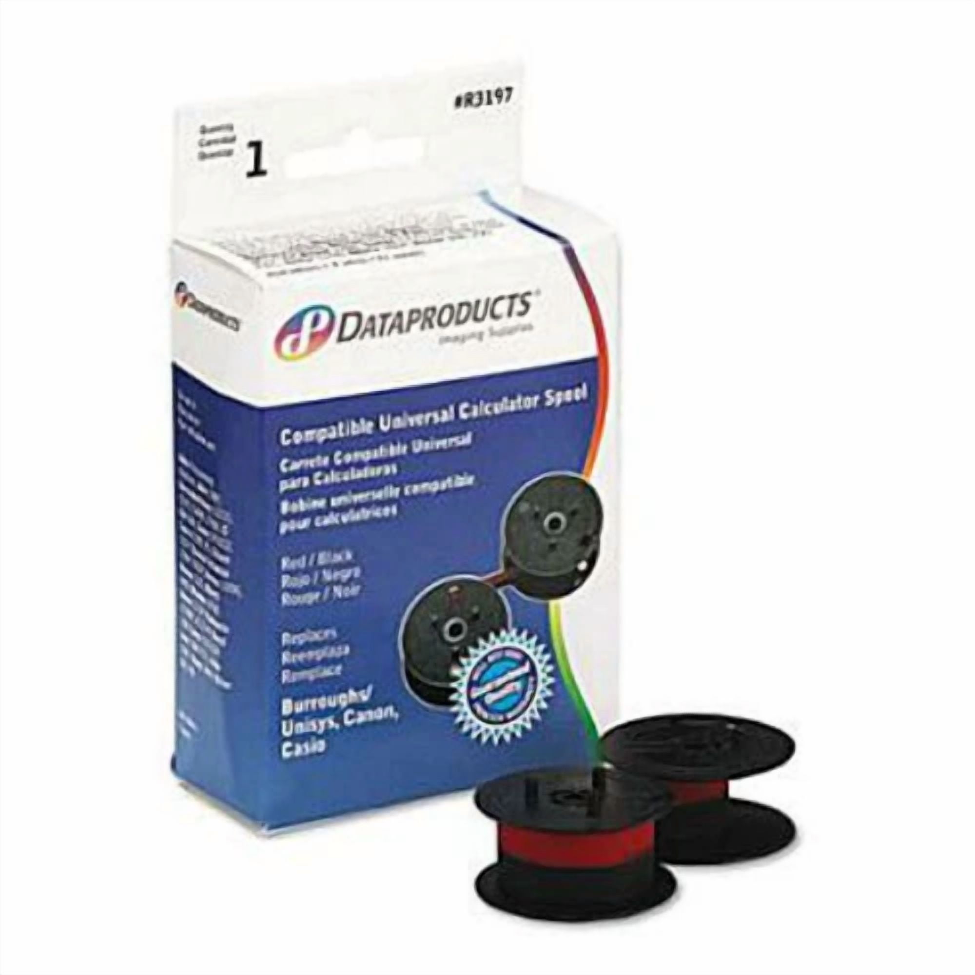 CRESTIN- Data Products R3197 Calculator Ribbon Spool 2 Count Nylon Black Ribbon