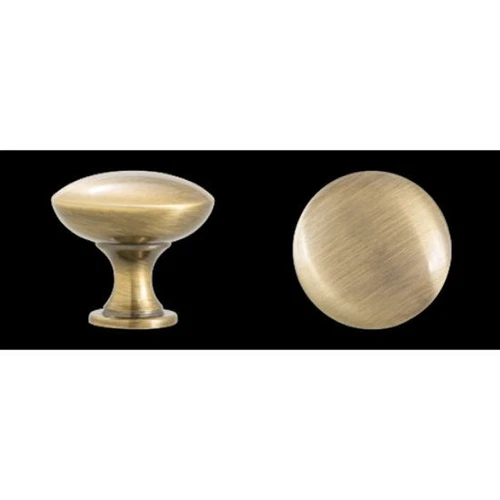 CRESTIN- Design House 564526 Mushroom Cabinet Knob 1.25" In Antique Brass, Case Of 5