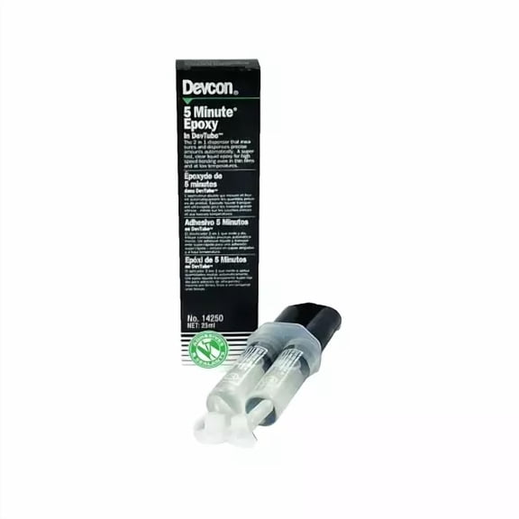 CRESTIN- Devcon 5 Minute Epoxy, 25 Ml, Dev-Tube?, Colorless To Light Yellow - 1 Per Tb