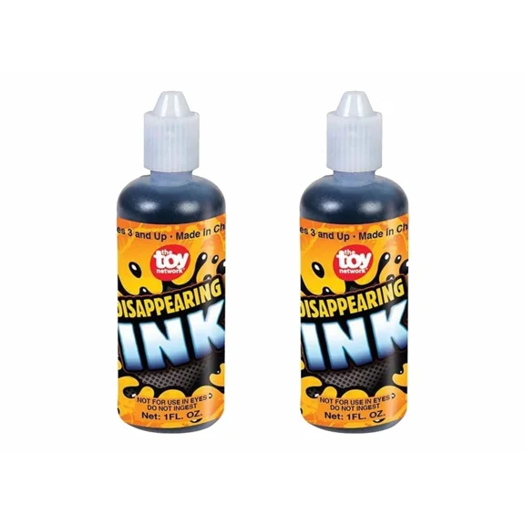 CRESTIN- Disappearing Ink 2 One Ounce Bottles Novelty Party Gag Prank Joke Fun