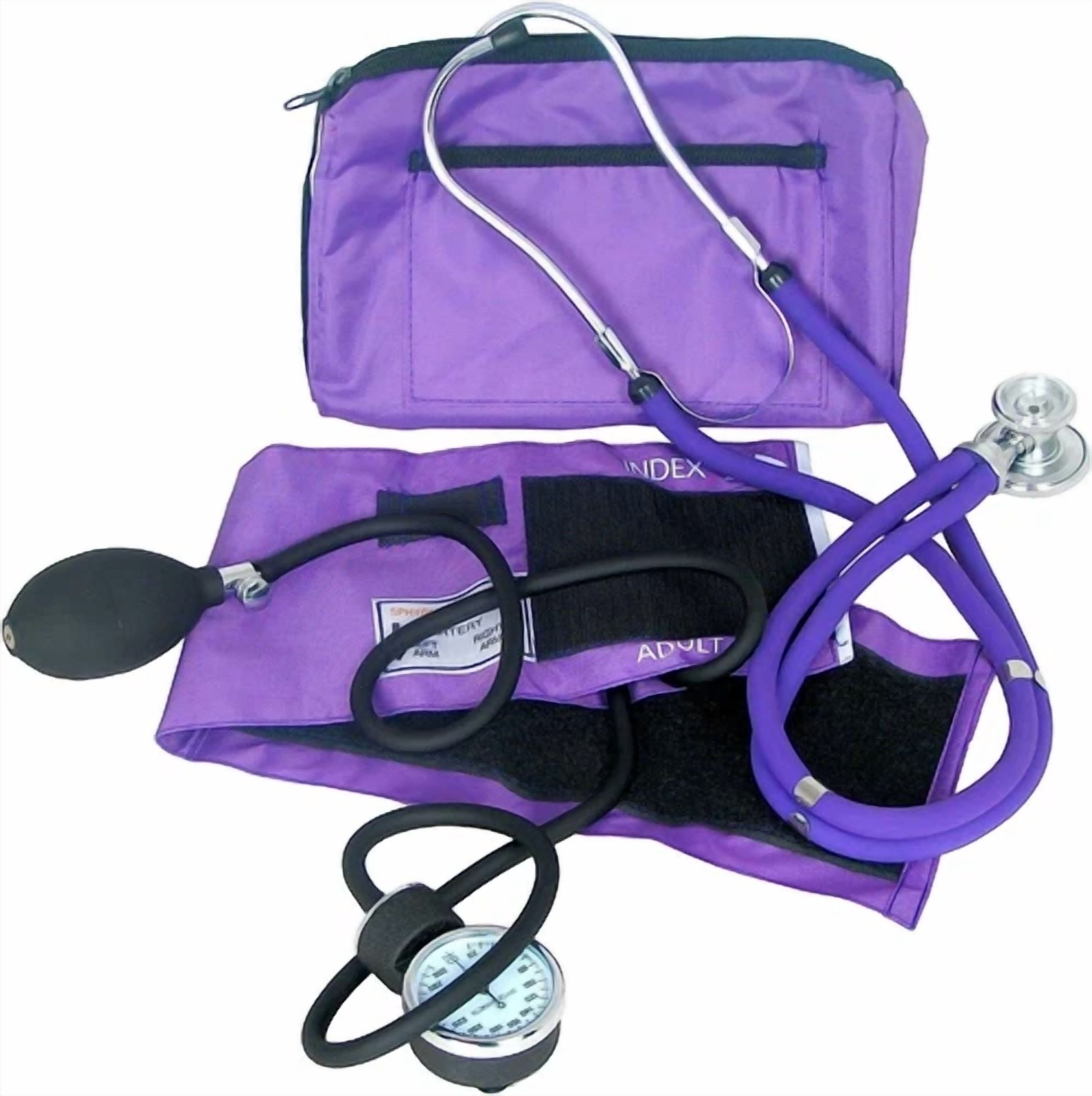 CRESTIN- Dixie Ems Professional Blood Pressure Kit W/ Sprague Stethoscope Purple