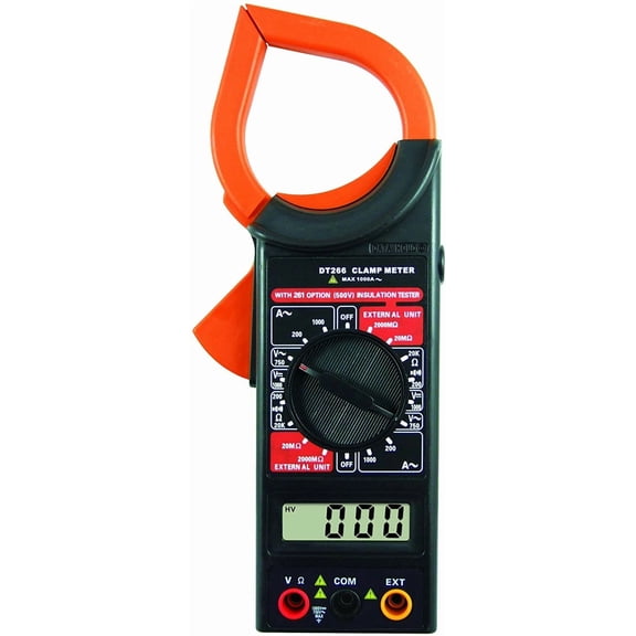 CRESTIN- Dt266 Digital Clamp Meter Ac/Dc Multimeter Ohmmeter Temperature Measurement