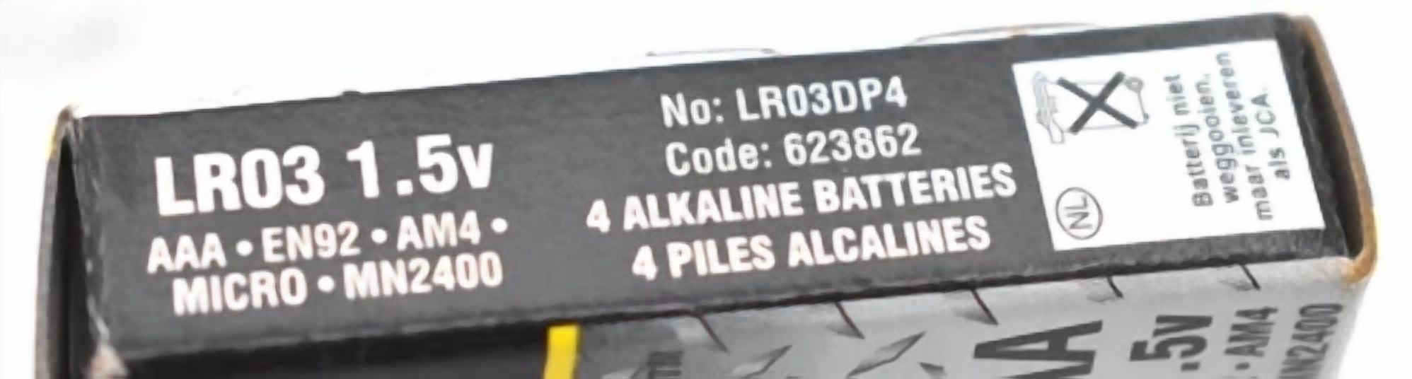 CRESTIN- Energizer Industrial Lr03Dp4 Aaa Alkaline Batteries (Lot Of 5)