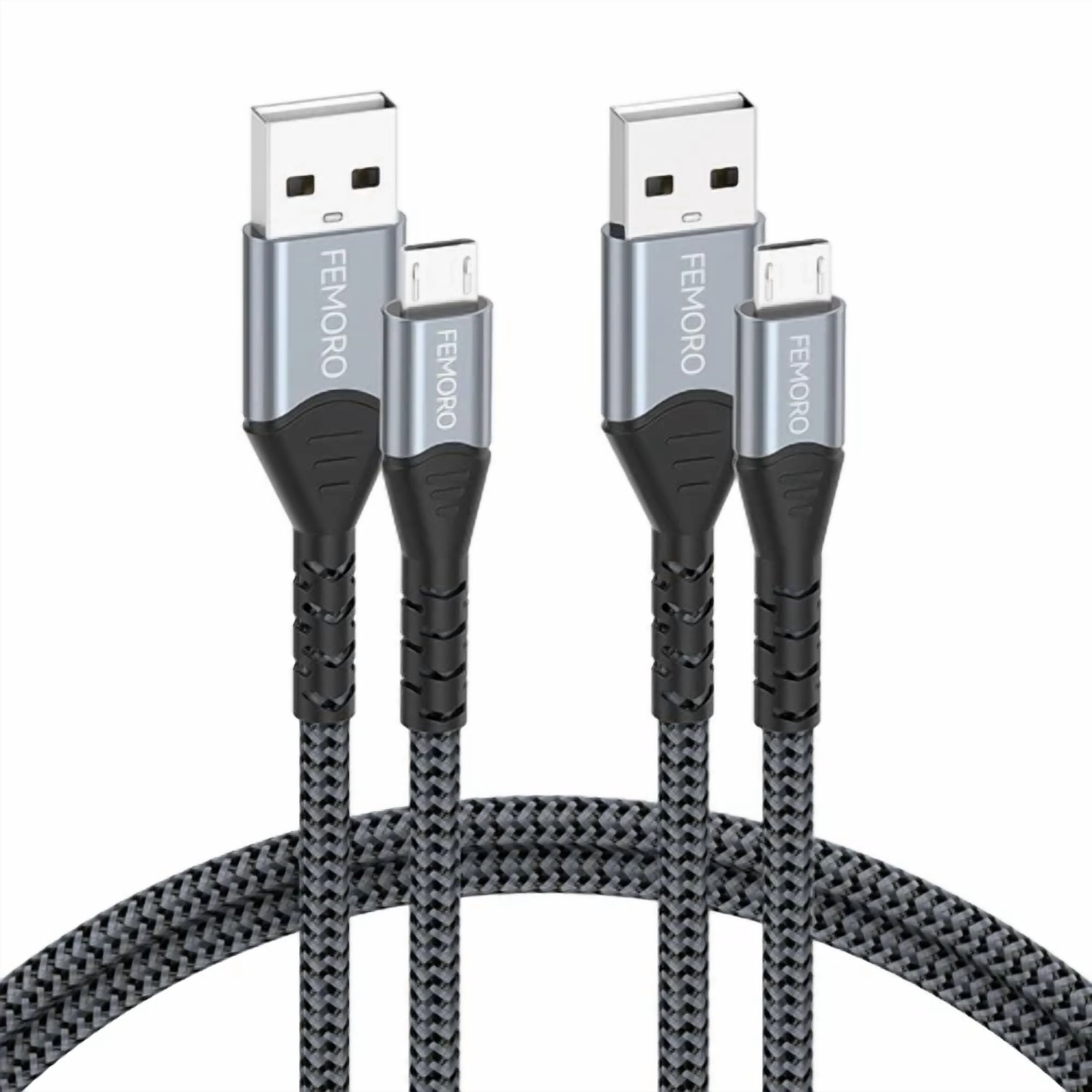 CRESTIN- Femoro Micro Usb Cable 3Ft Pack Of 2, A To 2.0 480Mbps 3 Feet
