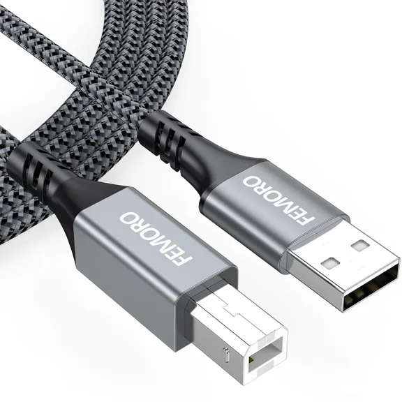 CRESTIN- Femoro Printer Cable 6Ft, Usb A To B 2.0 Type A Cables 6 6 Feet