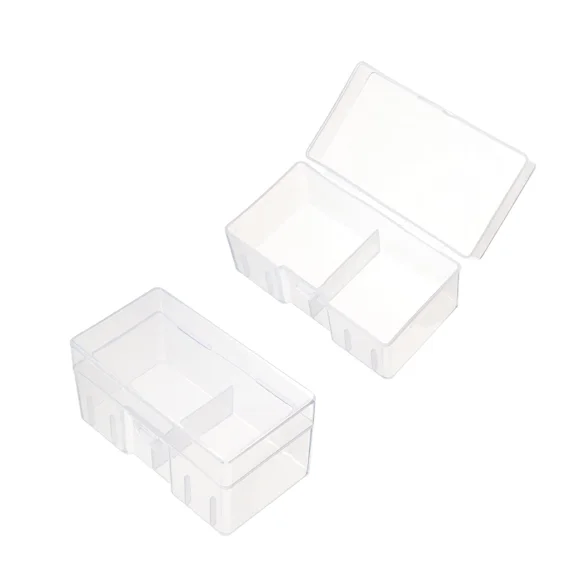 CRESTIN- Fielect 12 X 9V Battery Storage Case Holder Organizer Box Transparent 1Pcs