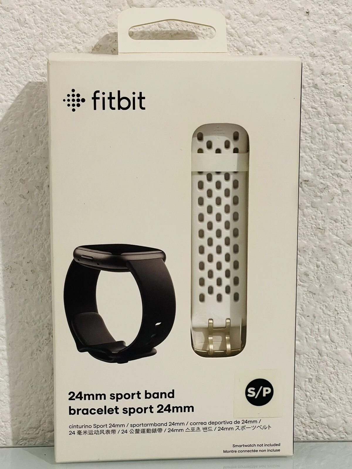 CRESTIN- Fitbit 24Mm Sport Band Small White