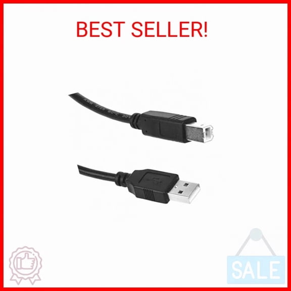 CRESTIN- Fite On 6Ft Usb Data Cable Cord Replacement For Numark Ns6 Ns7 Iii Mixdeck Serat