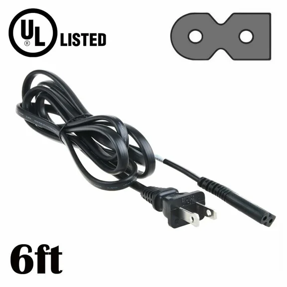 CRESTIN- Fite On Polarized Ac Power Cord Cable Lead For Brother Cs-6000I Sewing Machine