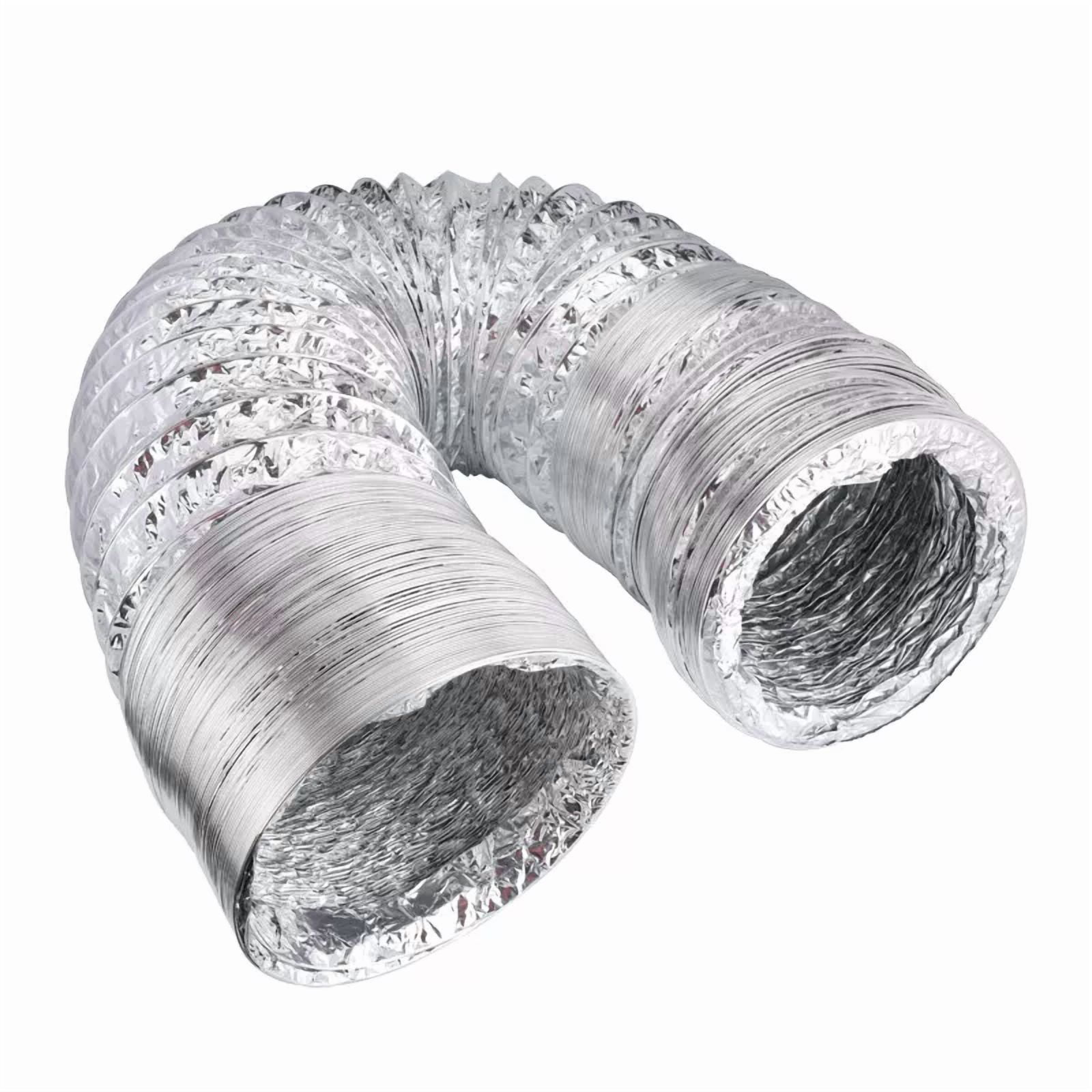 CRESTIN- Flexible 4 Inch 8 Feet Aluminum Ducting Dryer Vent Hose For Hvac Exhaust