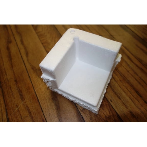 CRESTIN- Foam Corner Block Protectors For Shipping Polystyrene 3 X 3 X 1 Lot Of 8