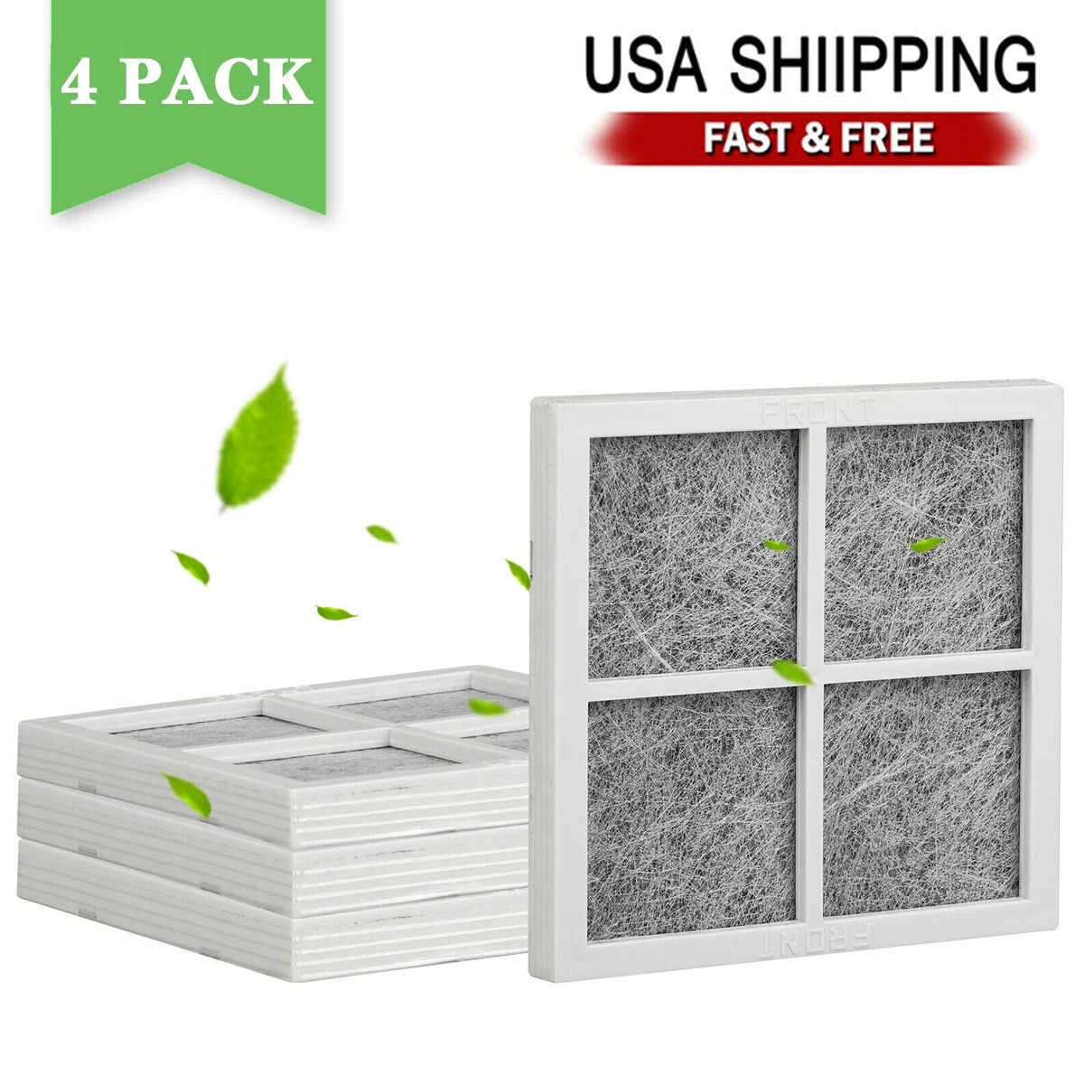 CRESTIN- For Lg Lt120F Lfx25991St Fresh Air Replacement Refrigerator Air Filter 4 Pack