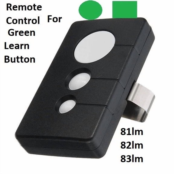 CRESTIN- For Liftmaster 81Lm Garage Gate Door Opener Visor Remote Green Learn Button