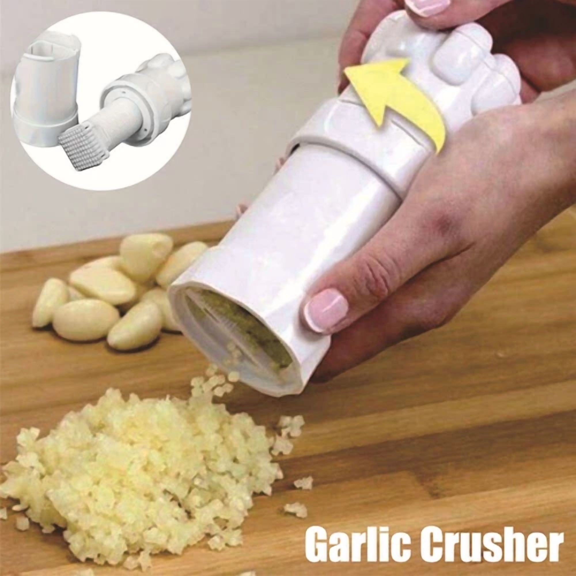 CRESTIN- [Garlic Master] Garlic Press Crusher Squeezer Masher Mincer Manual Kitchen Tool