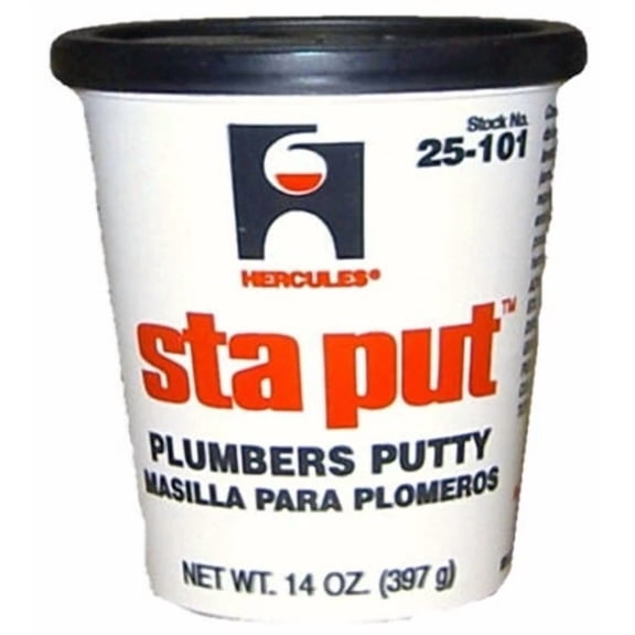 CRESTIN- Hercules Sta Put White Plumbers Putty 14 Oz (Pack Of 3)